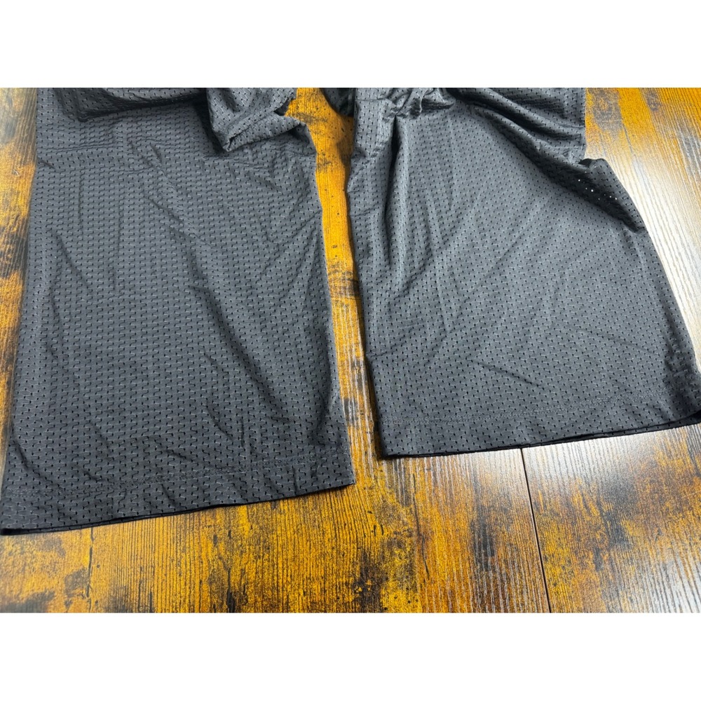 Alo Yoga Mesh Wide Leg Pants Black Elastic Waist Athleisure Women Small - Picture 4 of 4